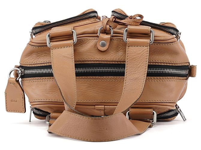 Chloé Borsa Tote Betty in pelle di vitello beige - vista 4