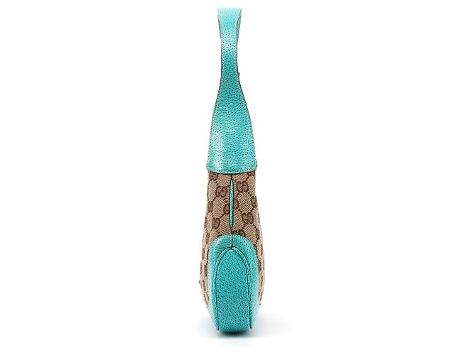 Gucci Borsa a tracolla GG Jackie Beige Turquoise 01147 - vista 2