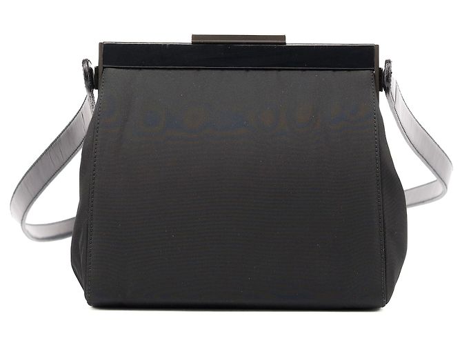 Prada Borsa a spalla e clutch in nylon Tessuto nero - vista 2