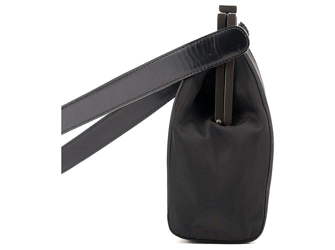 Prada Borsa a spalla e clutch in nylon Tessuto nero - vista 3
