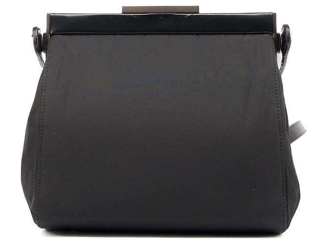 Prada Borsa a spalla e clutch in nylon Tessuto nero - vista 4