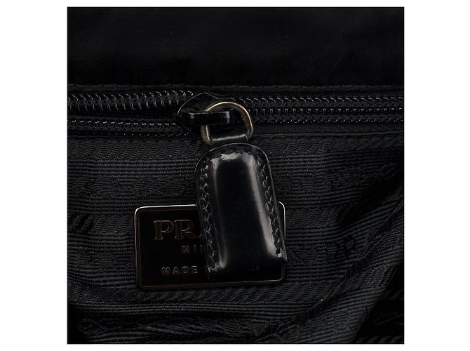 Prada Borsa a spalla e clutch in nylon Tessuto nero - vista 9