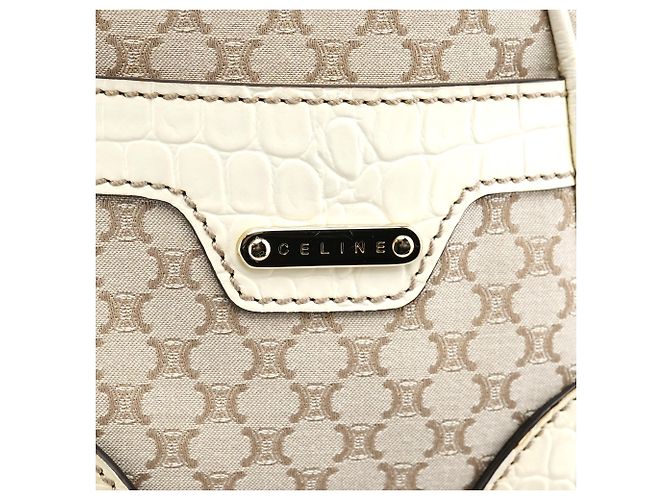 Céline Borsa tote Boogie in pelle monogram beige - vista 5