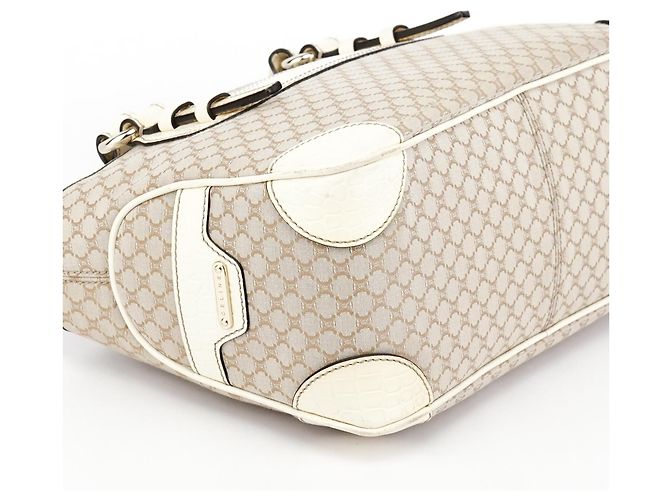 Céline Borsa tote Boogie in pelle monogram beige - vista 6