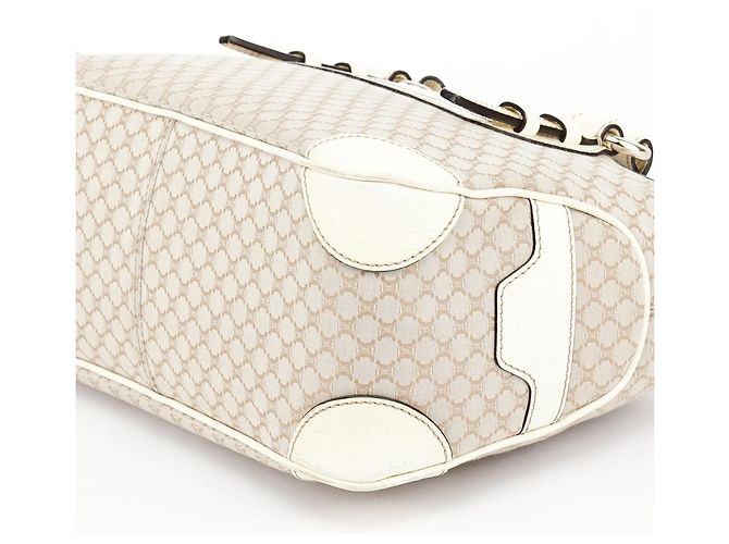 Céline Borsa tote Boogie in pelle monogram beige - vista 7