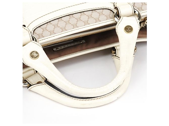 Céline Borsa tote Boogie in pelle monogram beige - vista 8