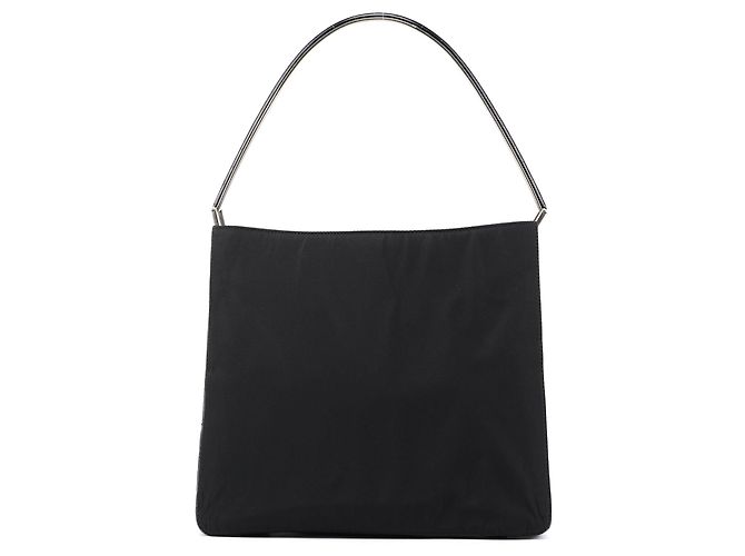 Prada Borsa a tracolla B8434 Black Tessuto Metallo - vista 3