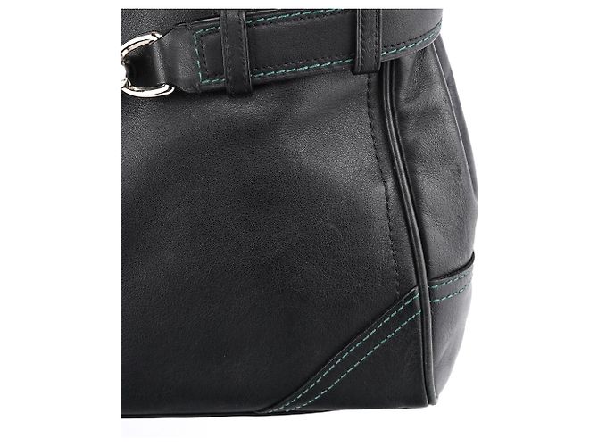 Coach Borsa Tote Hamptons in pelle nera F08A70 - vista 13