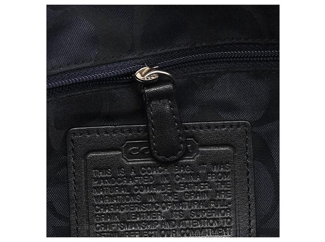 Coach Borsa Tote Hamptons in pelle nera F08A70 - vista 16