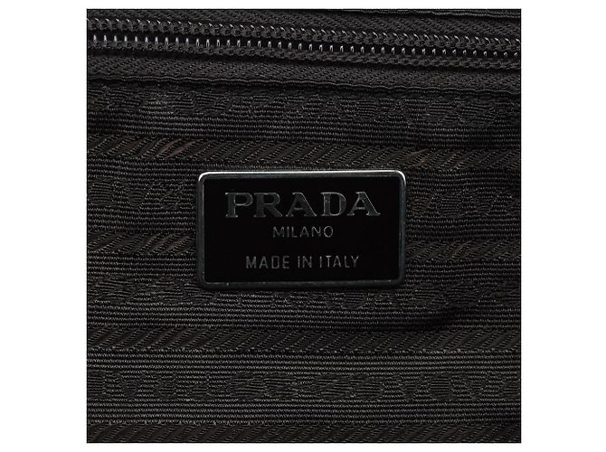 Prada Borsa Tote Green Tessuto Nylon Key-Lock - vista 12