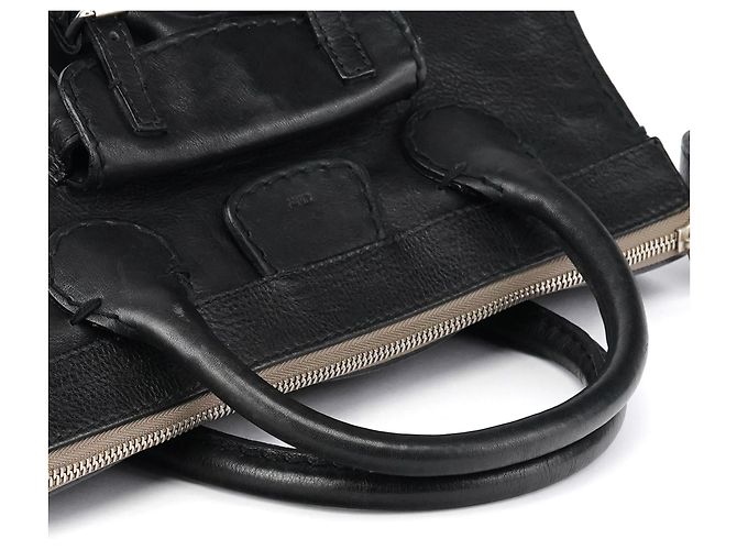 Chloé Borsa Tote Edith in pelle nera - vista 11