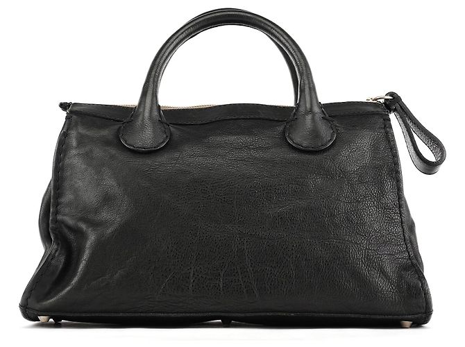 Chloé Borsa Tote Edith in pelle nera - vista 3