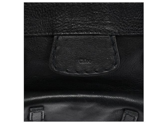 Chloé Borsa Tote Edith in pelle nera - vista 6