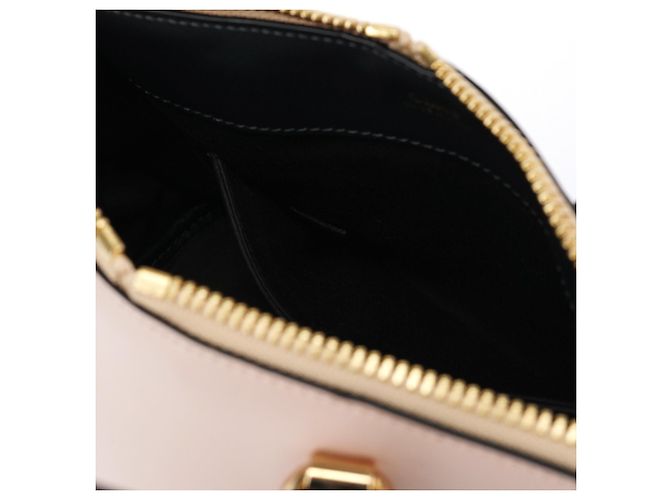 Chloé Borsa Baylee 2-Way in pelle di vitello rosa e nera - vista 15