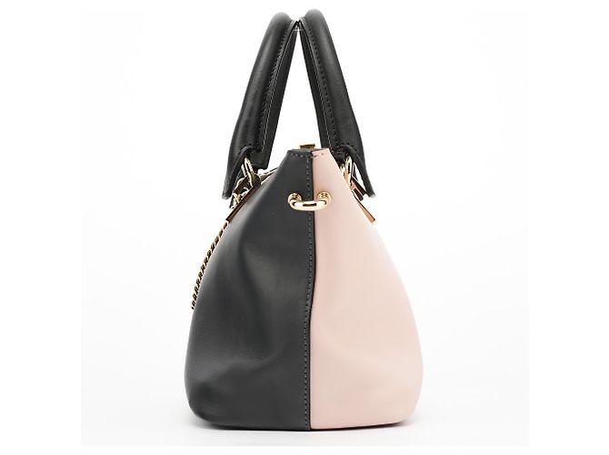 Chloé Borsa Baylee 2-Way in pelle di vitello rosa e nera - vista 2