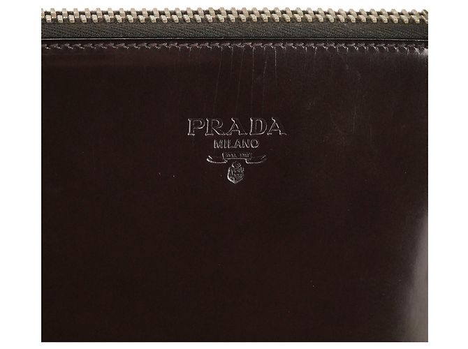 Prada Borsa Tote Sport Spazzolato marrone scuro 1995 - vista 6