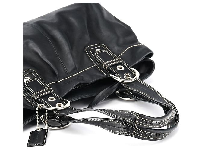 Coach Borsa Tote Soho in pelle nera F13732 - vista 11