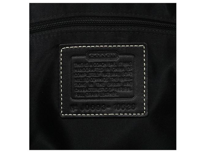 Coach Borsa Tote Hamptons 10528 in pelle martellata nera - vista 11