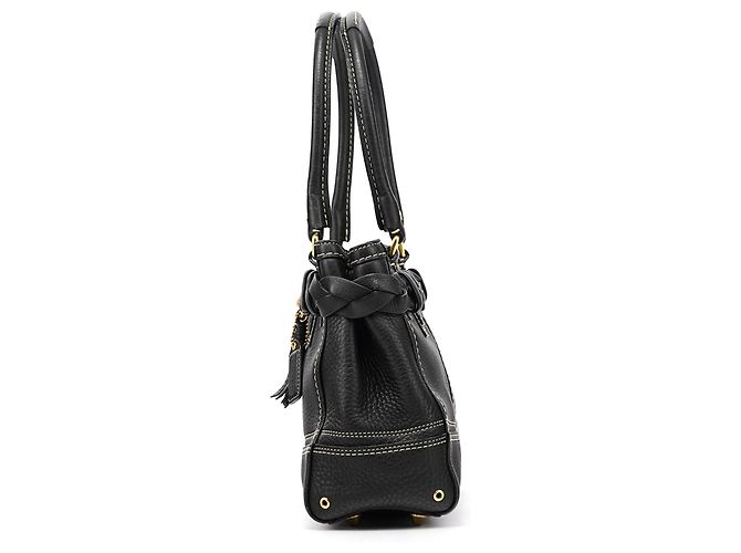 Coach Borsa Tote Hamptons 10528 in pelle martellata nera - vista 2