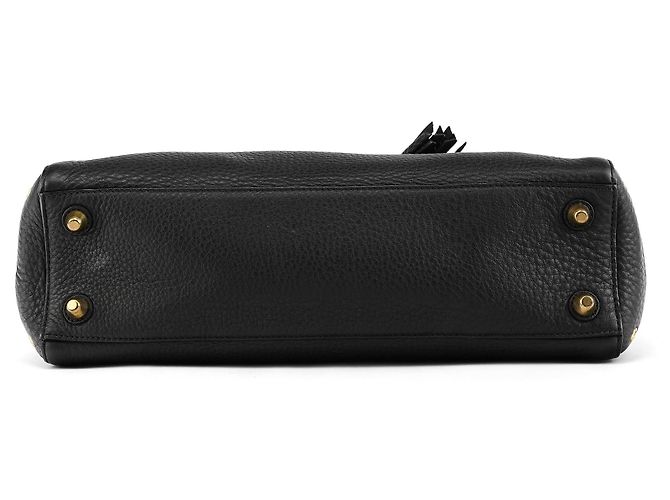Coach Borsa Tote Hamptons 10528 in pelle martellata nera - vista 4