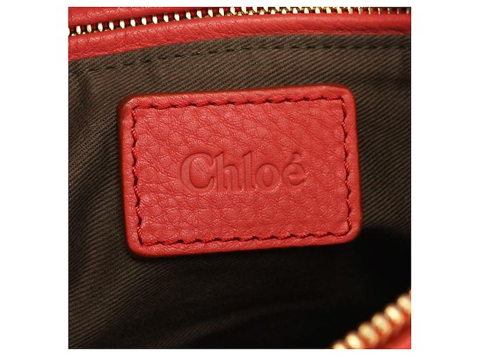 Chloé Borsa Marcie 2-Way in pelle Hot Pink - vista 15