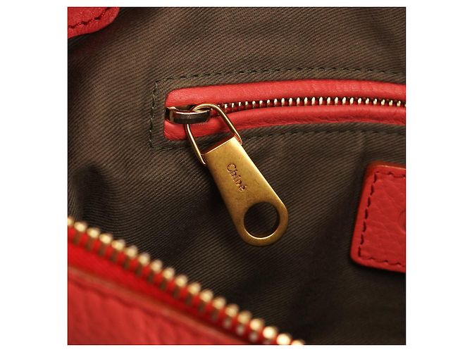 Chloé Borsa Marcie 2-Way in pelle Hot Pink - vista 16
