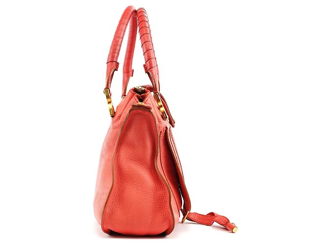 Chloé Borsa Marcie 2-Way in pelle Hot Pink - vista 2