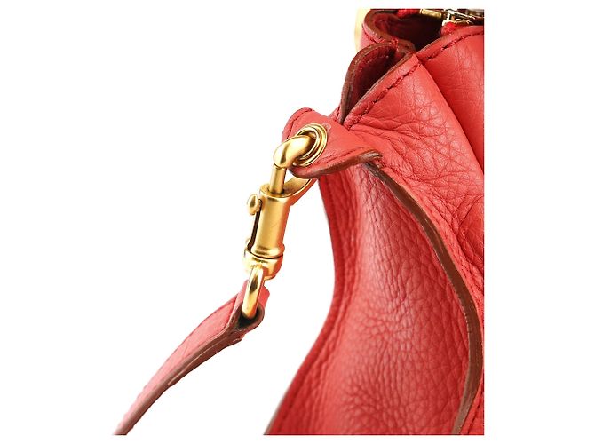 Chloé Borsa Marcie 2-Way in pelle Hot Pink - vista 9