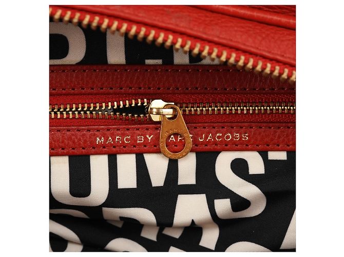 Marc by Marc Jacobs Borsa 2-Way Classic Q Baby Groovee in pelle rossa - vista 12