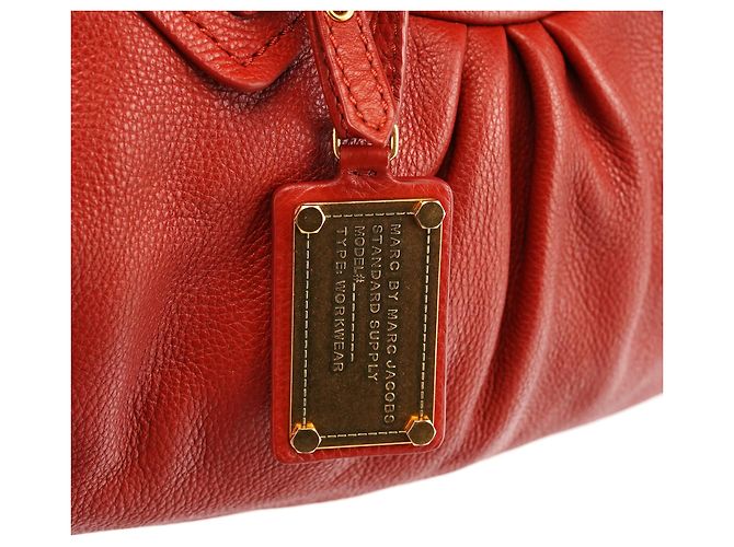 Marc by Marc Jacobs Borsa 2-Way Classic Q Baby Groovee in pelle rossa - vista 6