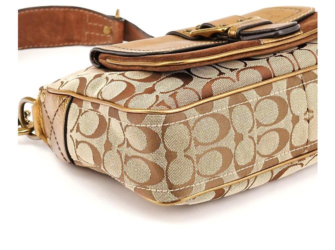 Coach Borsa a tracolla Soho Legacy 2004 Beige Gold - vista 10