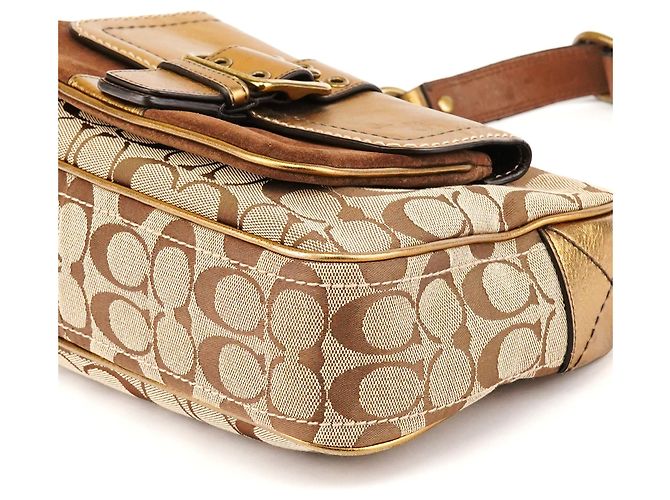 Coach Borsa a tracolla Soho Legacy 2004 Beige Gold - vista 11