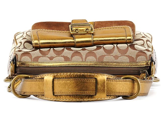 Coach Borsa a tracolla Soho Legacy 2004 Beige Gold - vista 4