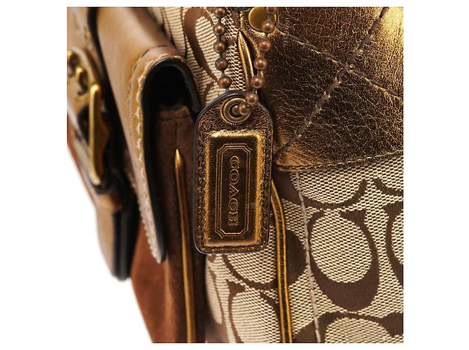 Coach Borsa a tracolla Soho Legacy 2004 Beige Gold - vista 7