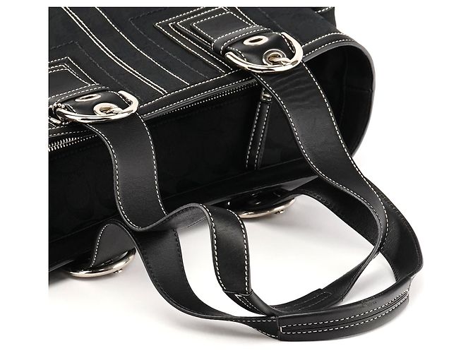 Coach 10079 Borsa Tote Multi-Pocket Signature Soho Nera - vista 10