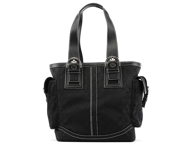 Coach 10079 Borsa Tote Multi-Pocket Signature Soho Nera - vista 3