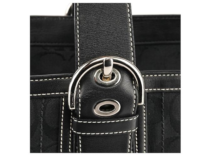 Coach 10079 Borsa Tote Multi-Pocket Signature Soho Nera - vista 5