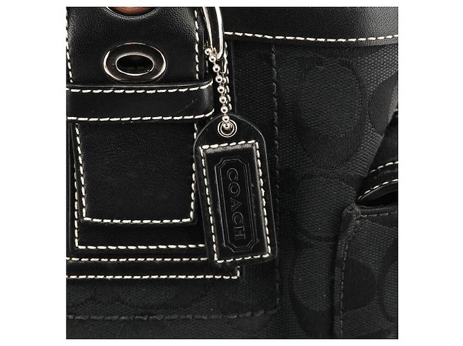 Coach 10079 Borsa Tote Multi-Pocket Signature Soho Nera - vista 7
