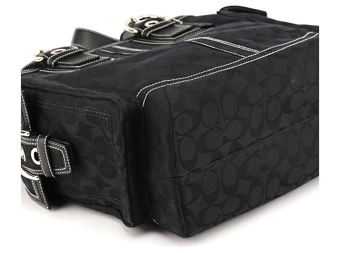Coach 10079 Borsa Tote Multi-Pocket Signature Soho Nera - vista 8