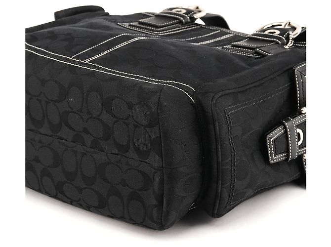 Coach 10079 Borsa Tote Multi-Pocket Signature Soho Nera - vista 9
