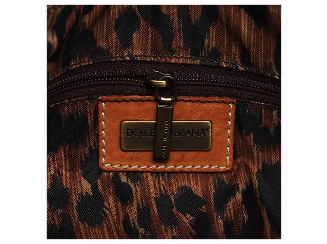 Dolce & Gabbana Borsa a tracolla hobo con frange in pelle marrone - vista 14