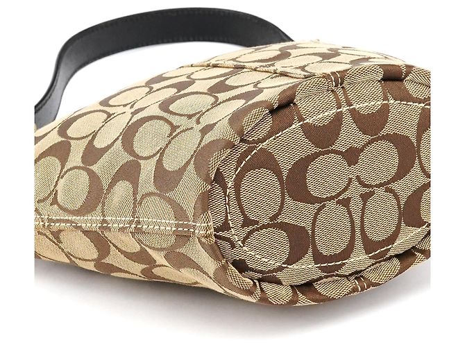 Coach 40896 Borsa a tracolla Signature Canvas Beige Brown - vista 10