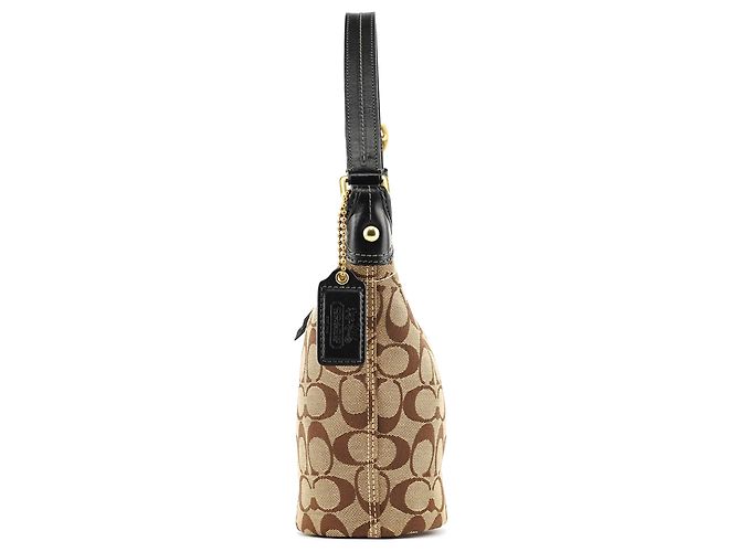 Coach 40896 Borsa a tracolla Signature Canvas Beige Brown - vista 2