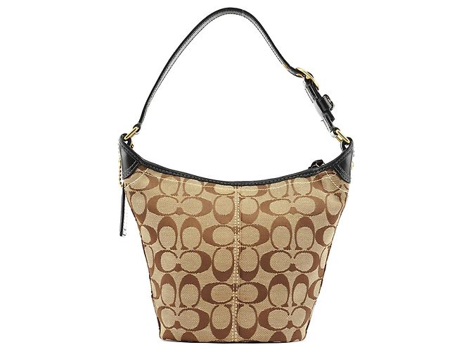 Coach 40896 Borsa a tracolla Signature Canvas Beige Brown - vista 3