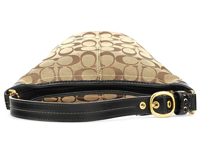 Coach 40896 Borsa a tracolla Signature Canvas Beige Brown - vista 4