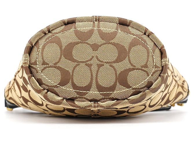Coach 40896 Borsa a tracolla Signature Canvas Beige Brown - vista 5