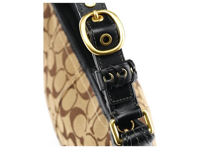 Coach 40896 Borsa a tracolla Signature Canvas Beige Brown - vista 7
