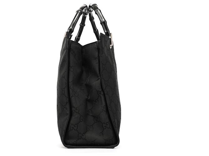 Gucci 002 1010 Borsa Tote GG Bamboo Nera - vista 2