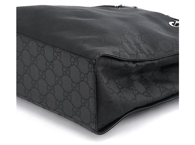 Gucci 002 1010 Borsa Tote GG Bamboo Nera - vista 8