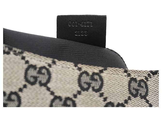 Gucci Borsa a tracolla Grey GG con catena in plastica nera - vista 14